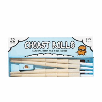 Choast Rolls - Natural Hemp 1 1/4 Cones - 32 pack